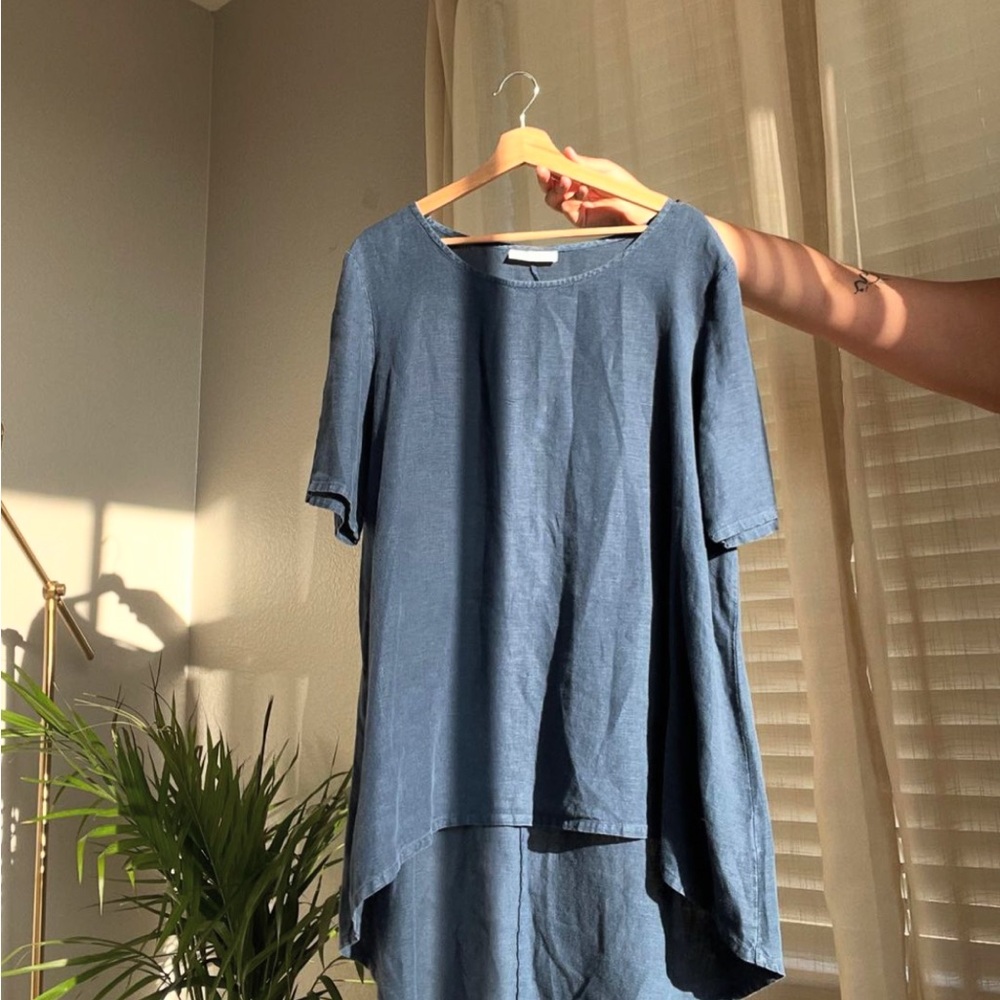 Bryn Walker 100% Linen Tunic Top